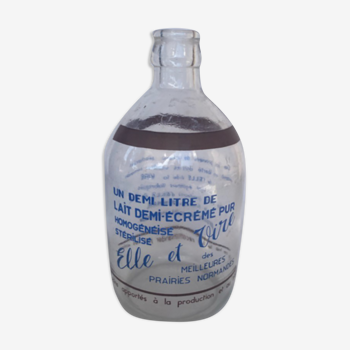Elle & Vire milk bottle