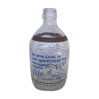 Elle & Vire milk bottle