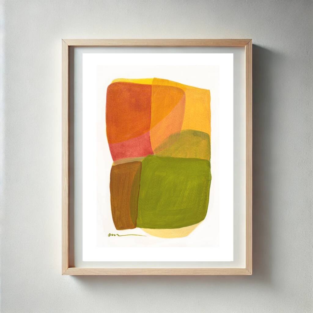 Original acrylic painting on paper