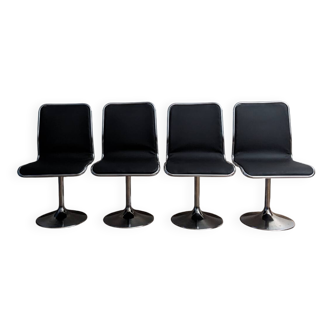 4 vintage swivel chairs