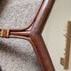 Vintage Italian mirror bamboo and rattan Riviera bohemian chic 1970s