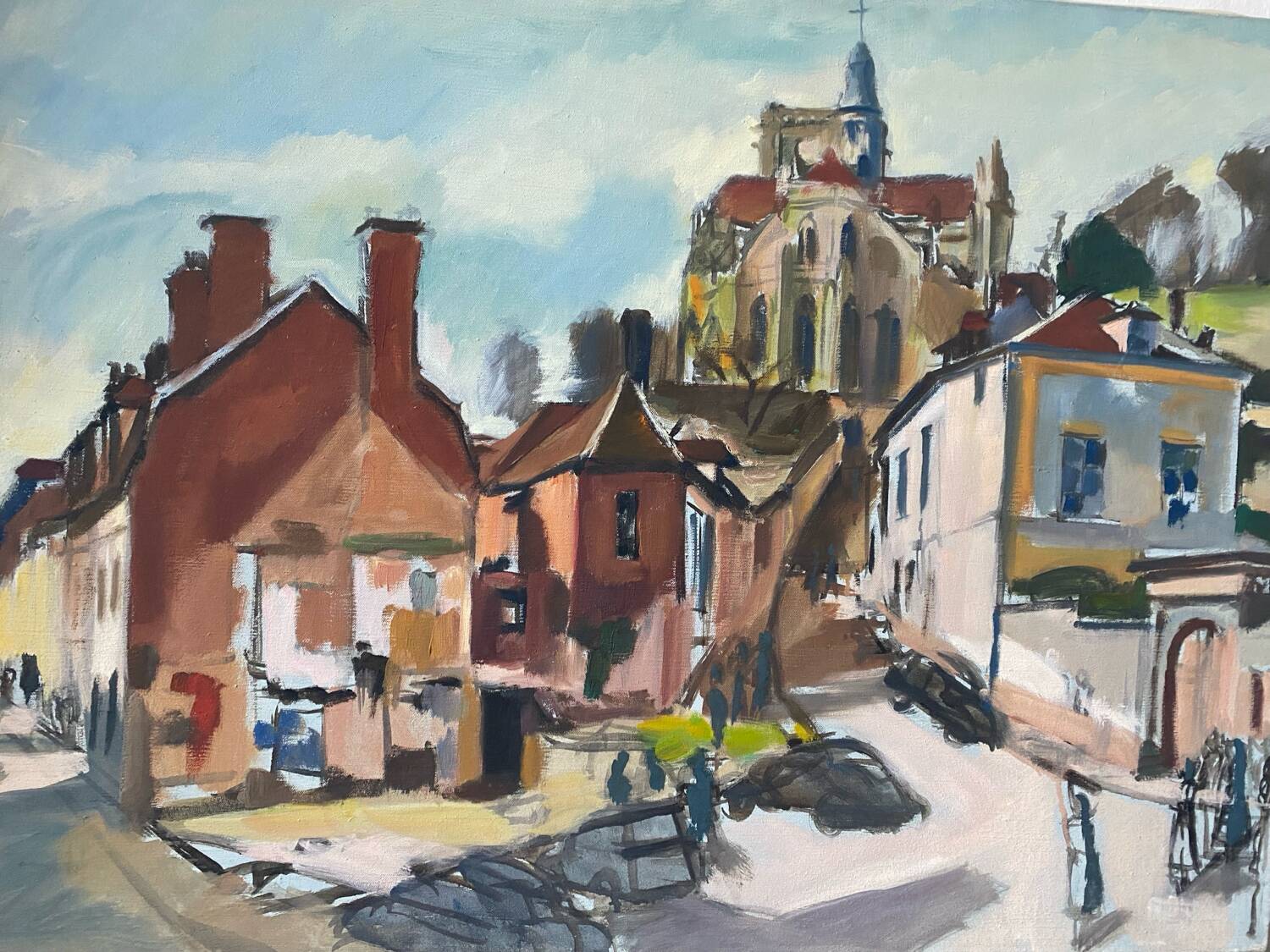 Village view attributed to Georges Pacouil