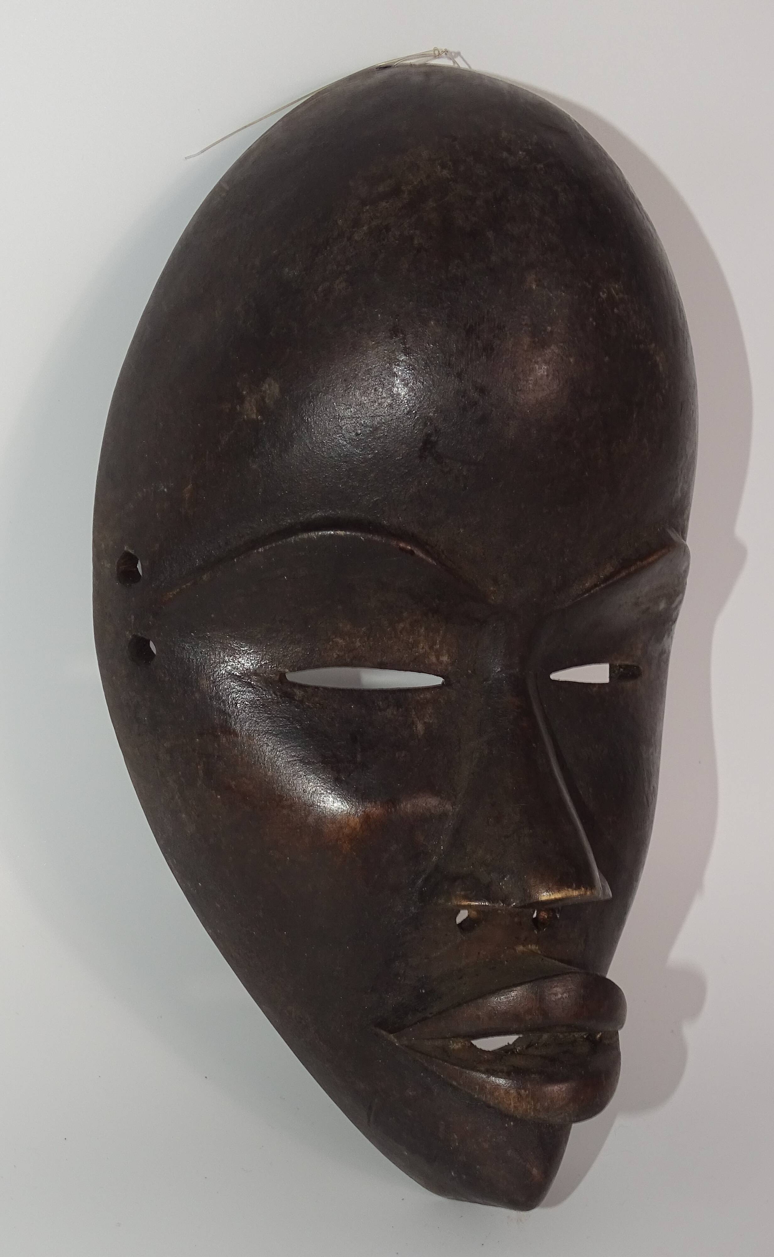 Dan Mask - Black Patina Wood - Ivory Coast, Jean Redor Collection