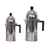 Deux mokes vintage Alessi Aldo Rossi modèle de conception Cupola