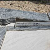 Napoleon III marble fireplace with modillions