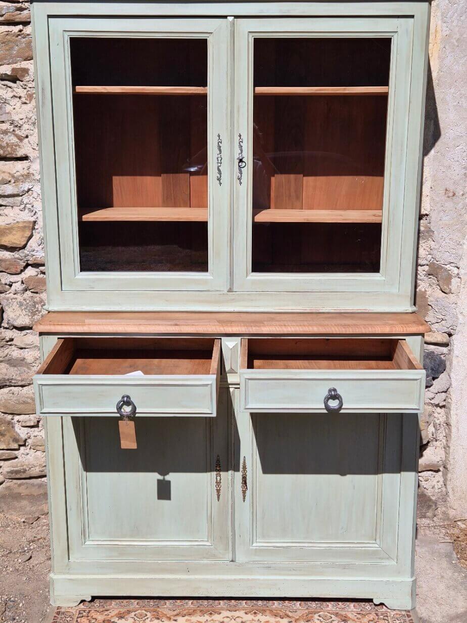 Display cabinet / two-body glass buffet, renovated | Basile