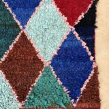 Colorful Boucherouite Moroccan rug - 71 x 209 cm