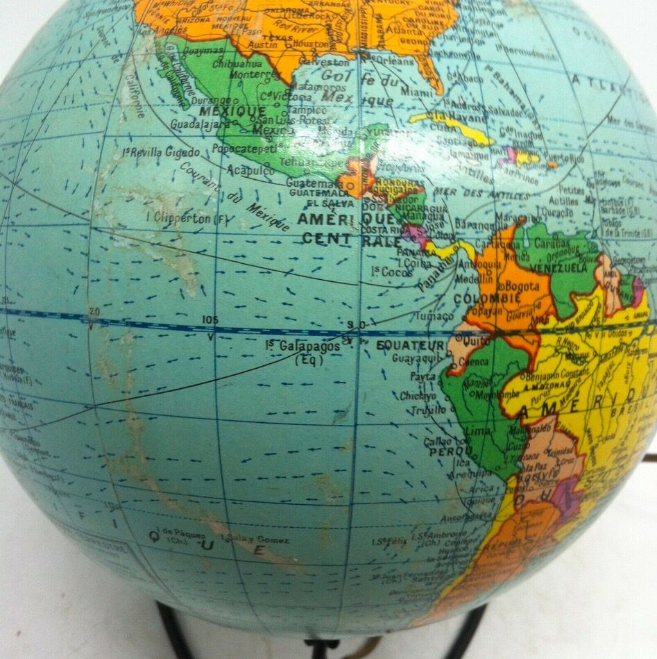 Light glass globe, 1960