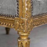 Magnificent Louis XVI wingback armchair.