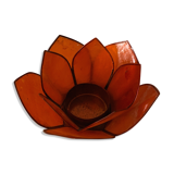 Mother-of-pearl flower candle holder