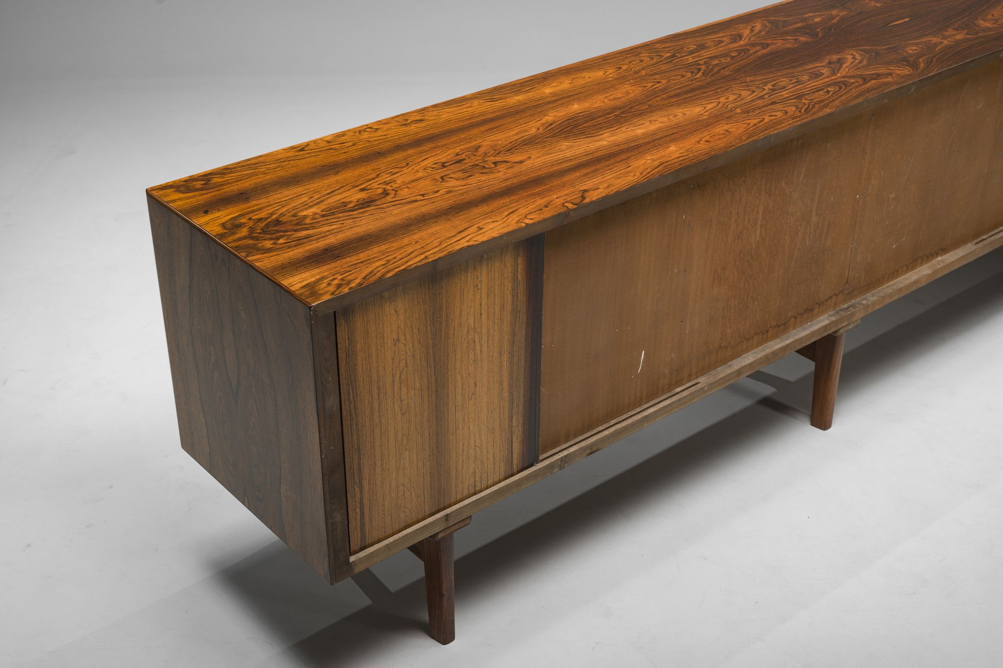 Large Rosewood Sideboard by Henning Kjaernulf for Bruno Hansen, 1950s