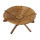 70s bamboo rattan basket
