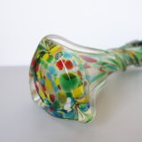 Murano vase in speckled twisted glass 1960s