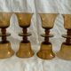 Amber glass cups