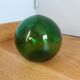 Green glass sphere float