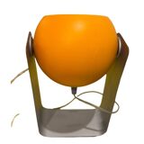 Pair of Space Age eyeball orange lamps by Massive Belgium