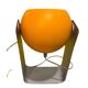 Paire de lampes Space Age eyeball orange par Massive Belgique