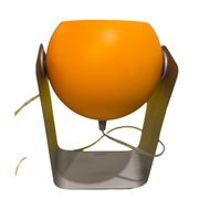 Pair of Space Age orange eyeball lamps by Massive Belgium