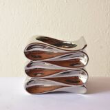 Vintage mercury glass flower pot