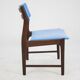 A set of 4 teak dining chairs,