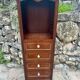 Small Louis XVI style Mahogany and mahogany veneer chiffonier