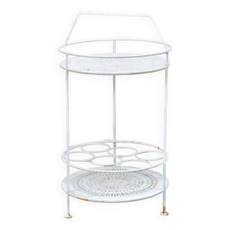 Wrought iron garden trolley early 20th