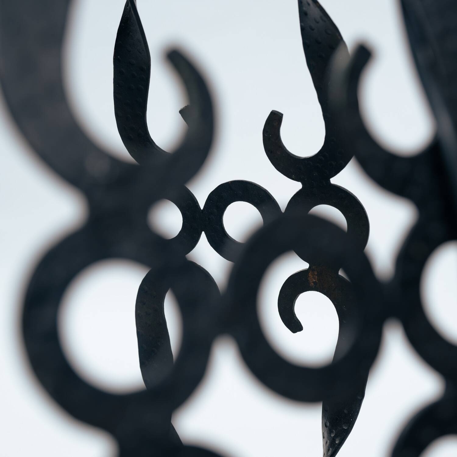 wrought iron glass opaline floor lamp, Art Deco, 1930s