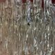 Midcentury ice glass plexi chandelier by kalmar