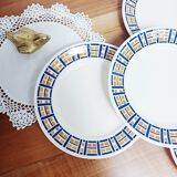 Set of 4 flat plates Badonviller, Robinson