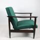 Green velvet GFM-142 Armchair by Edmund Homa, 1970s
