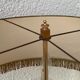 Vintage brass floor lamp in scale and opaline 1950