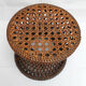 Stools tam-tam in rattan and wicker of the 1970s