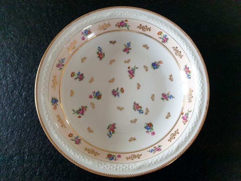 Raynaud et Cie Important hollow dish Limoges porcelain