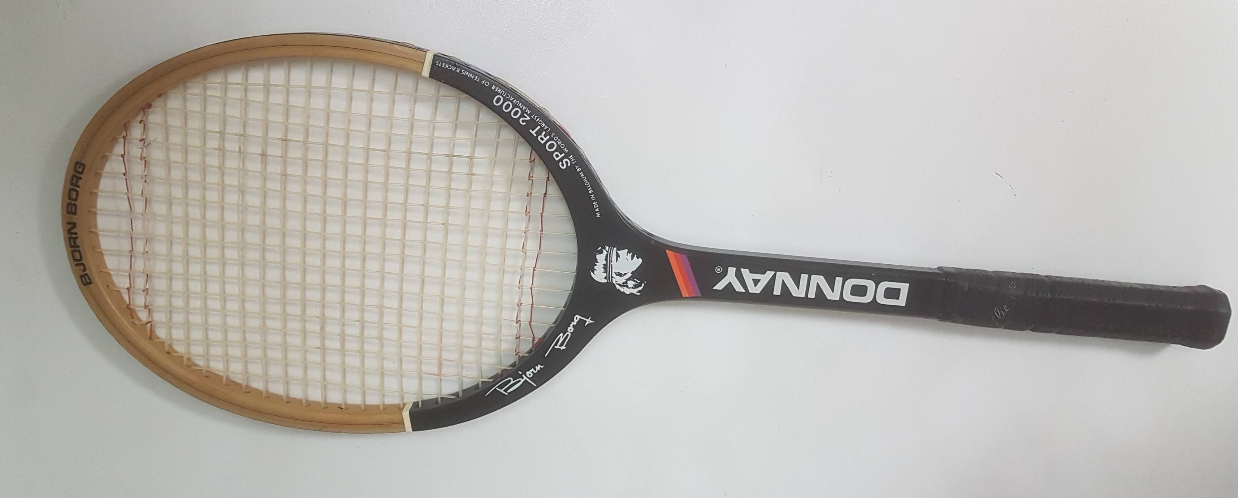 Vintage wooden racket brand Donnay Bjorn BORG