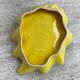 Ceramic yellow vallauris dish