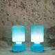 Paire de lampes vintage Ikéa Lykta bleues