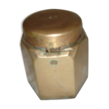 Massive brass inkwell from 1960