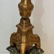 Large Gilded Carved Wooden Candelabrum on Patinated Base, French Work, v