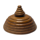 Dutch modernist wood turnt container or pot