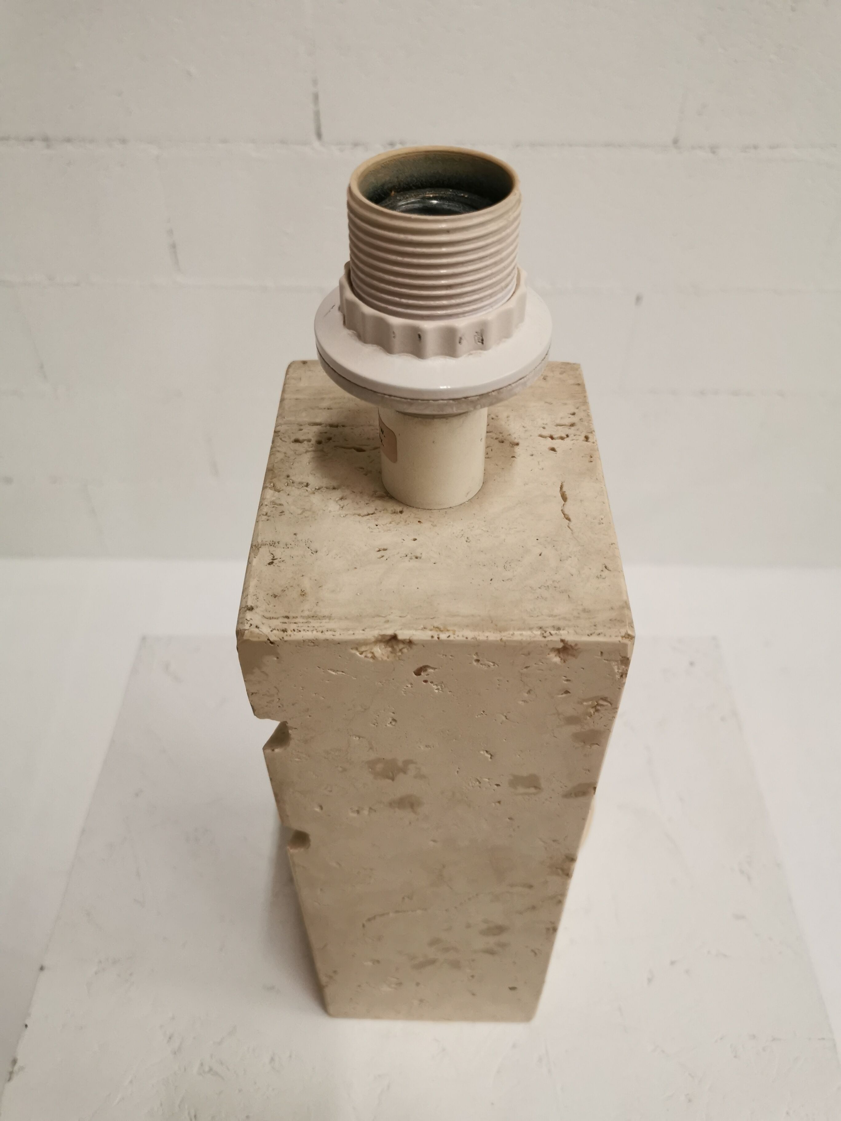 Travertine table lamp, 1970