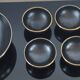 Vintage ceramic dessert or aperitif service