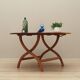 Table basse ronde en acajou, design danois, années 1970, production : Danemark