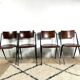 Pyramide Chairs By Wim Rietveld, Set Of 4