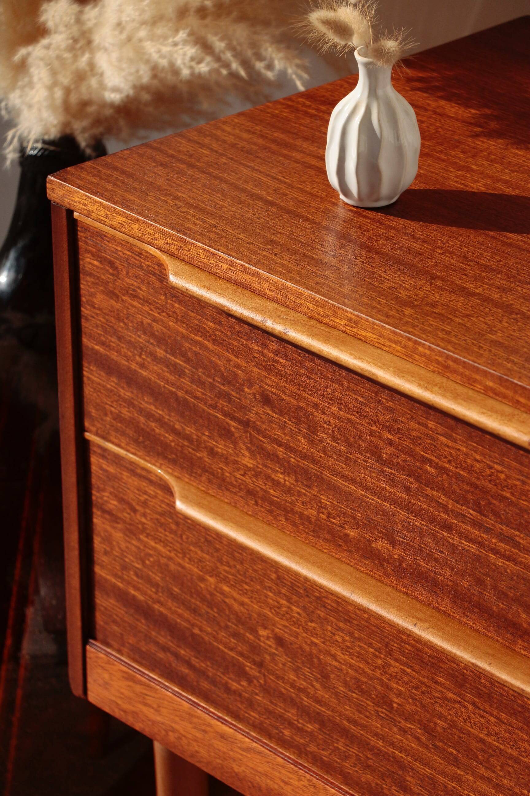 Vintage Teak Chest of Drawers – Small Restored Scandinavian Furniture