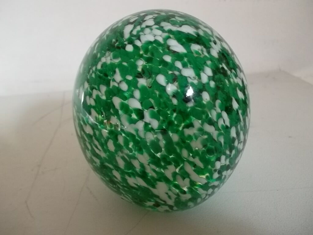 Sulfure - presse papier verte & blanche
