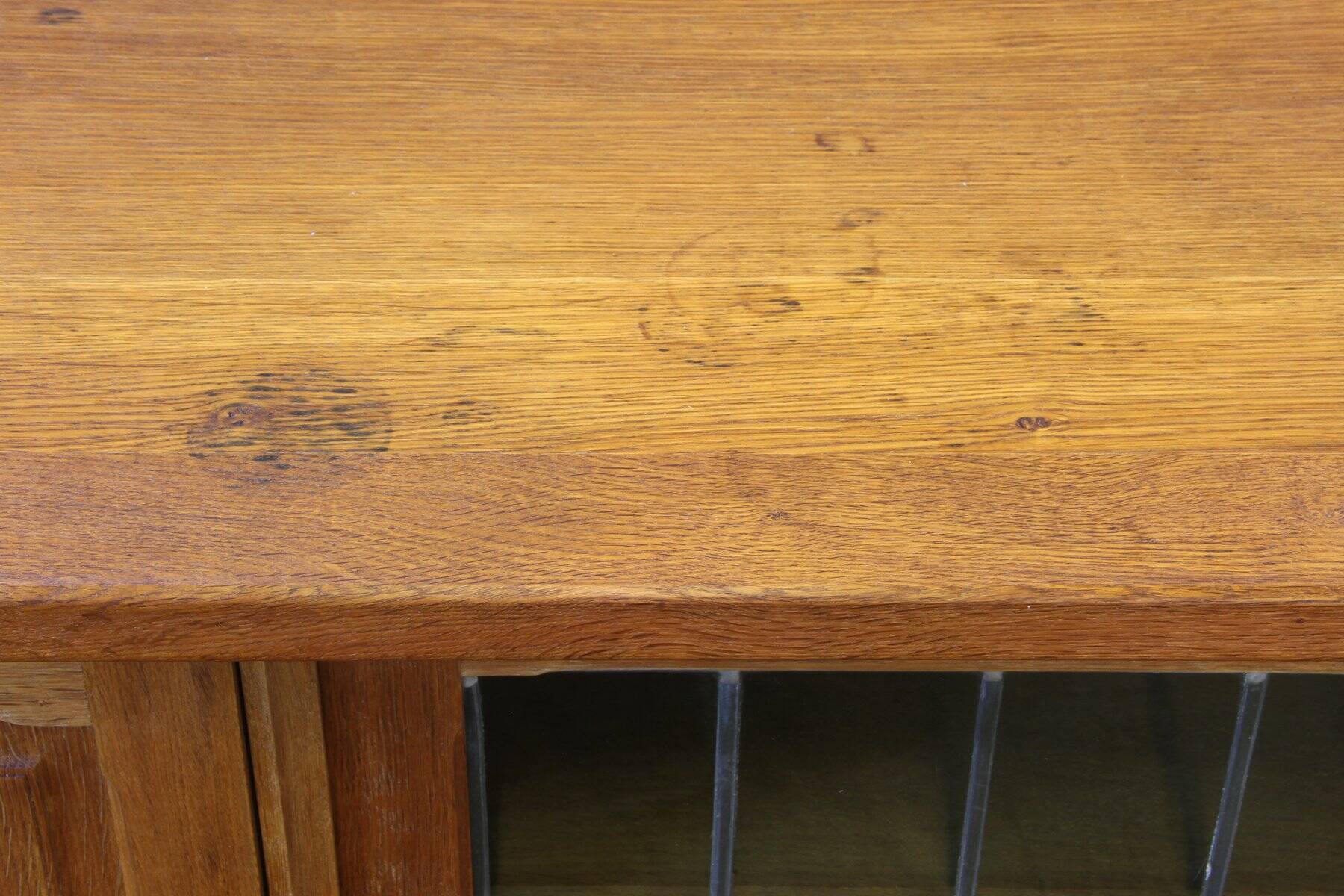 Danish modern oak cabinet in the style of Henning Kjærnulf, 1960s