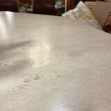 Octagonal travertine table 1970