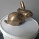 Lapin en laiton doré