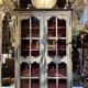 18th-century Provençal library in painted wood