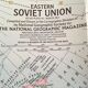 Map USSR Eastern Soviet Union National Geographic 1967